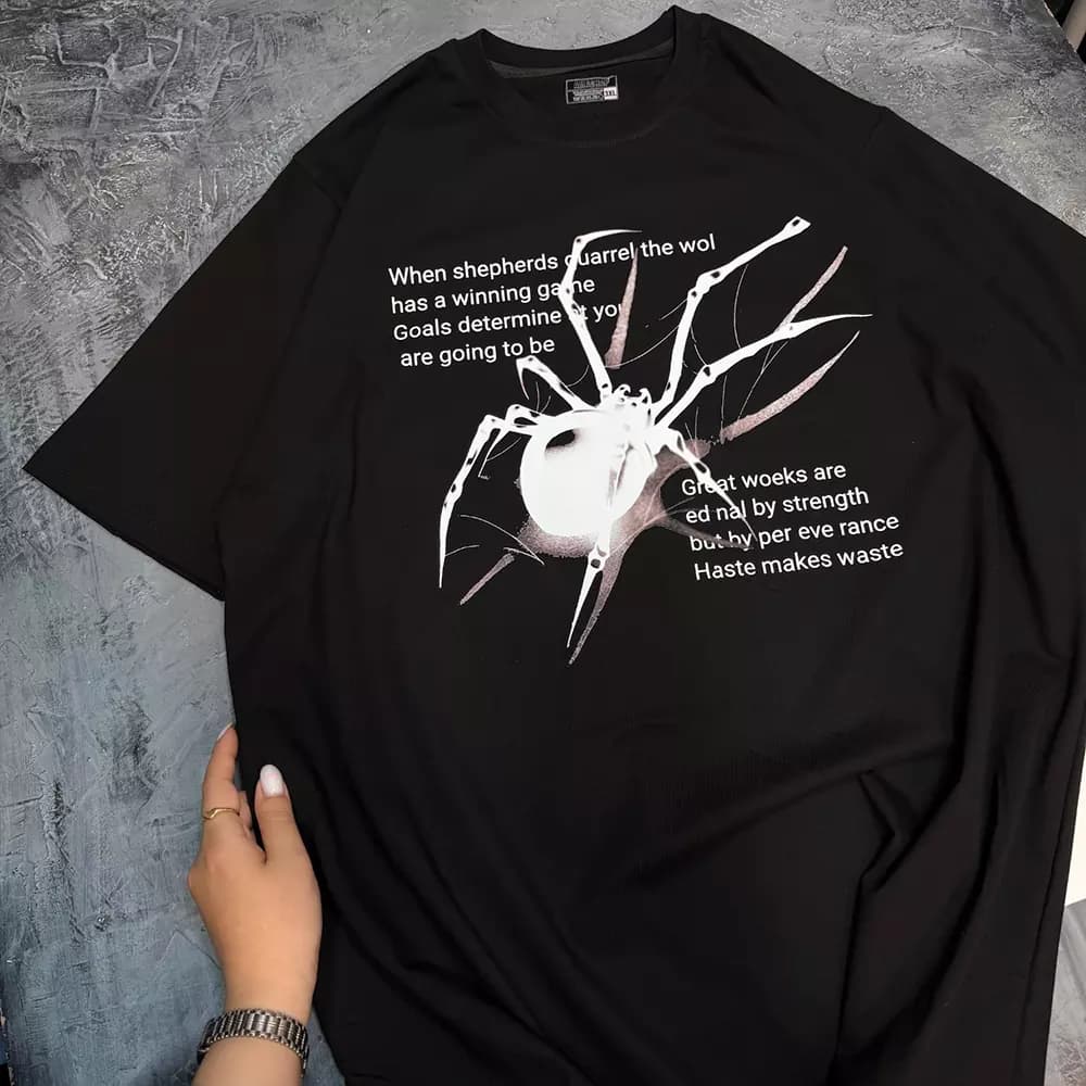 تیشرت طرح عنکبوت و تار Spider and Web — تصویر ۳