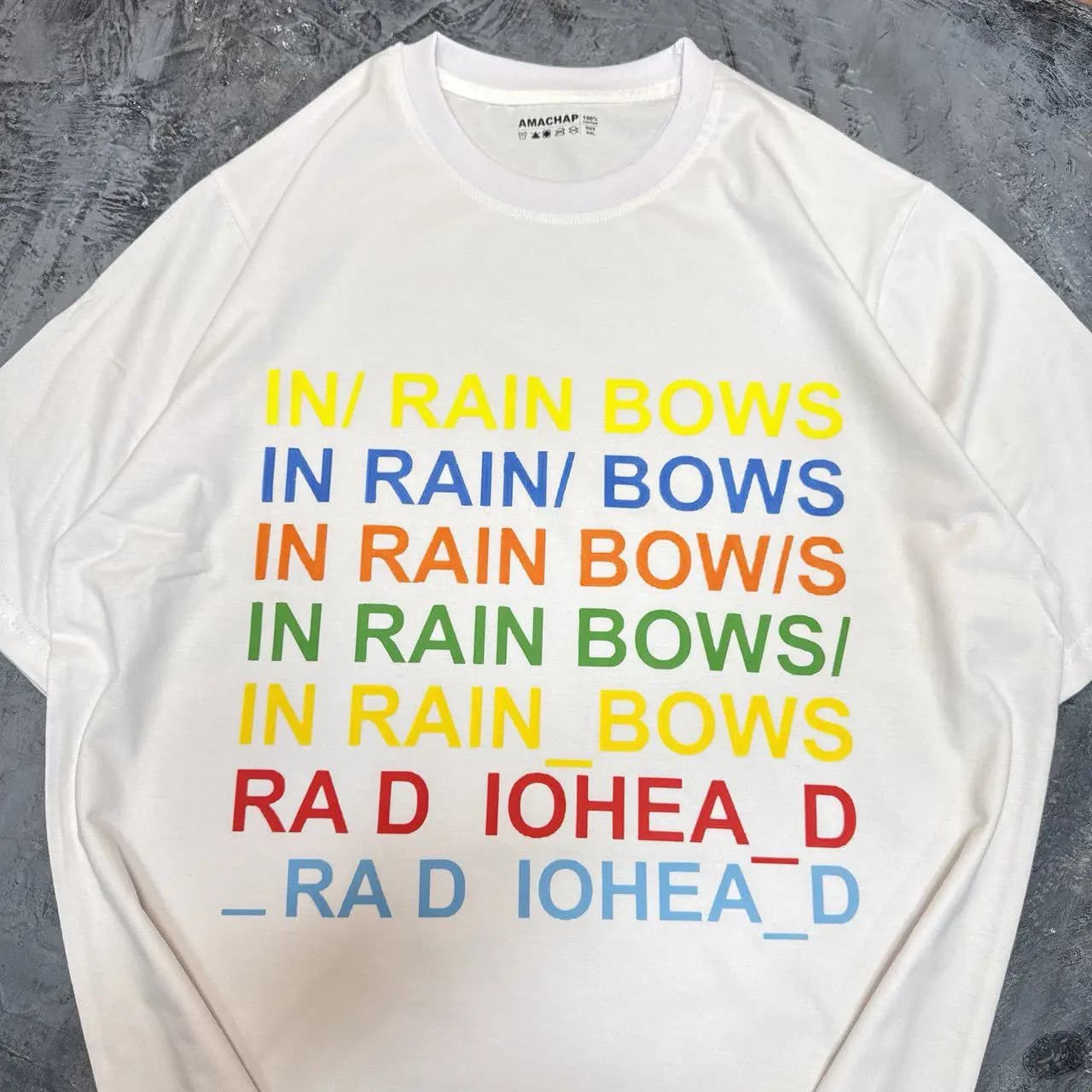 تیشرت طرح Radiohead RainBow Album — تصویر ۵