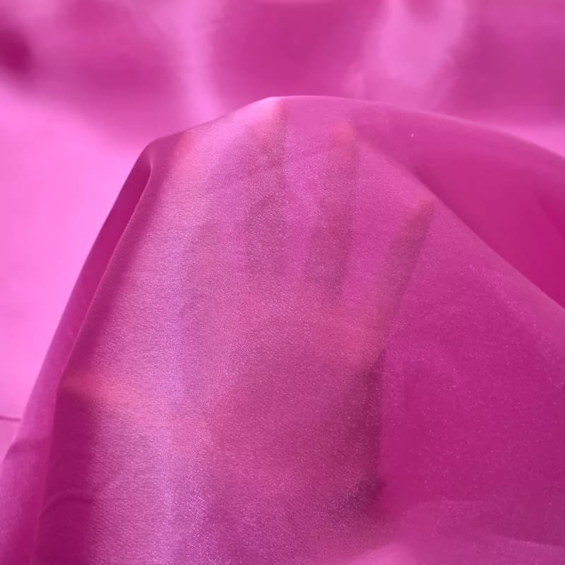 پارچه حریر اورگانزا دیور سرخابی — تصویر ۳