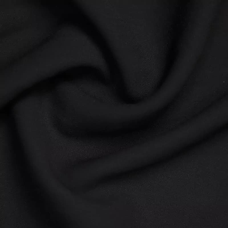 پارچه کرپ ساتن ظریف مشکی — تصویر ۲