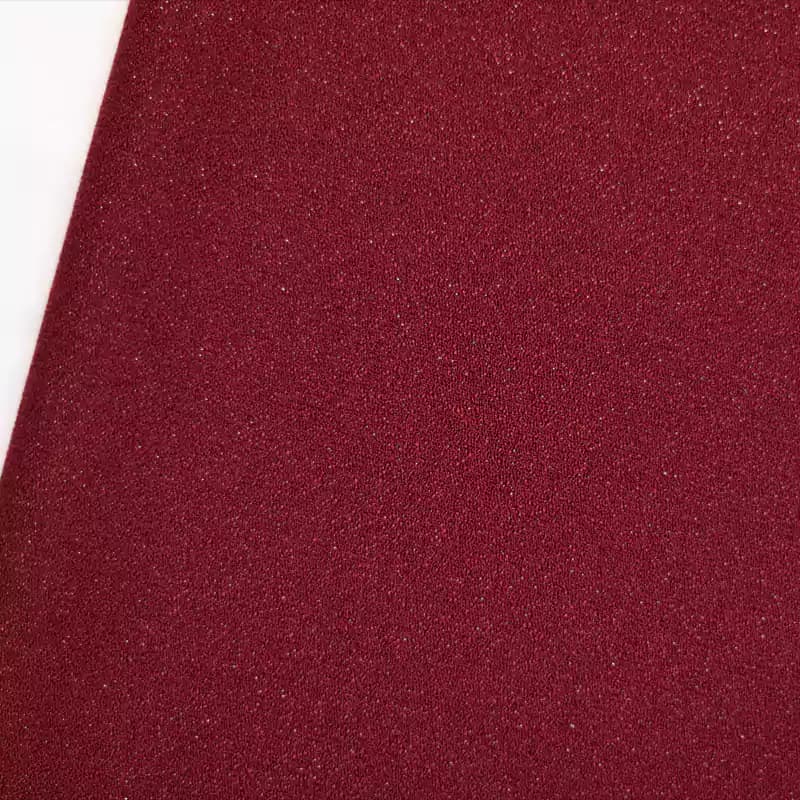 پارچه کرپ لمه زرشکی وارداتی