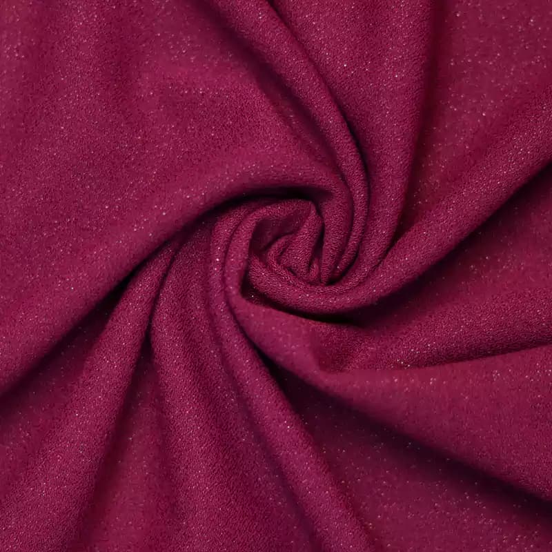 پارچه کرپ لمه ارغوانی وارداتی — تصویر ۳