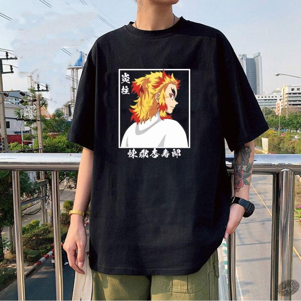 تیشرت طرح انیمه Rengoku Kyoujuro Demon Slayer — تصویر ۶