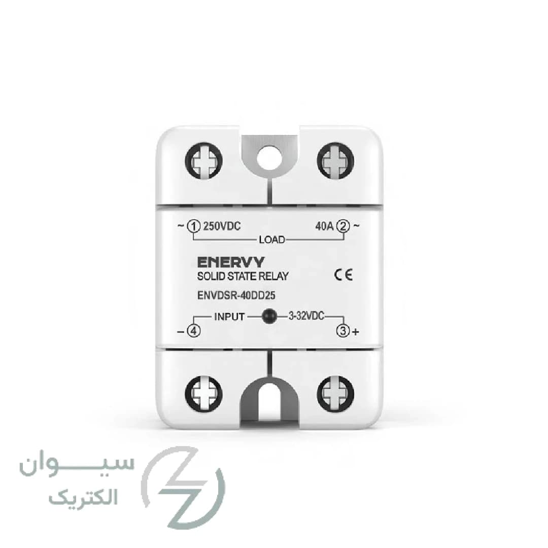رله حالت جامد 40 آمپر DC مدل ENVDSR-40DD25