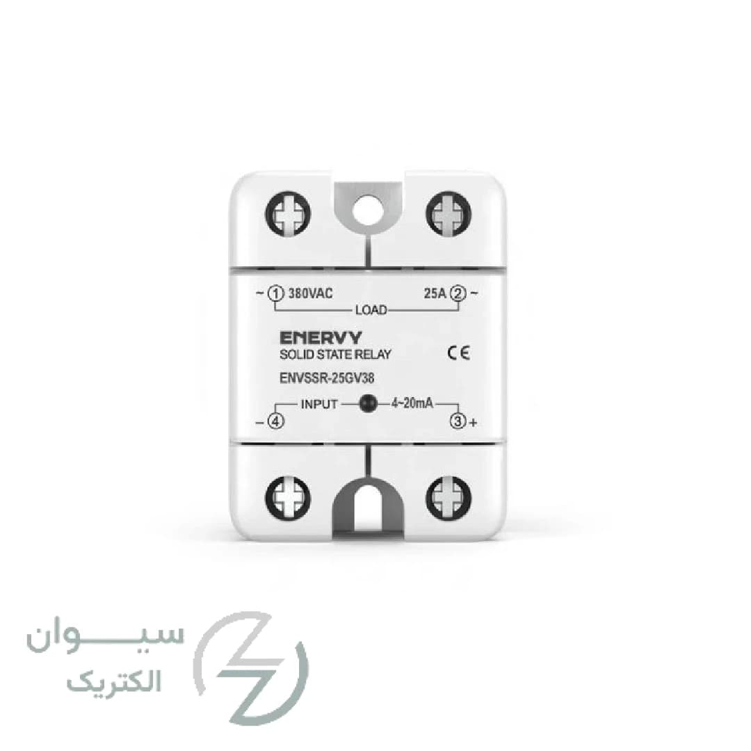 رله حالت جامد 25 آمپر تکفاز ENVSSR-25GV38