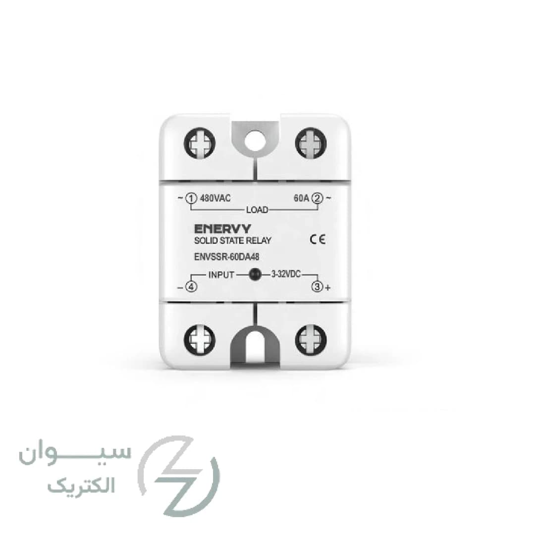 رله حالت جامد 60 آمپر تکفاز ENVSSR-60AA48