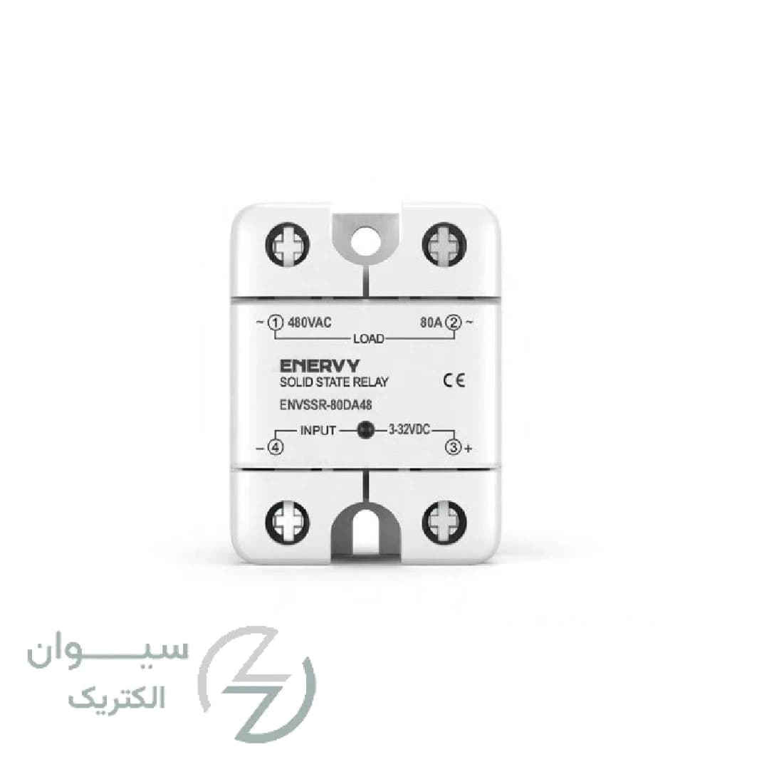 رله حالت جامد 80 آمپر تکفاز ENVSSR-80DA48