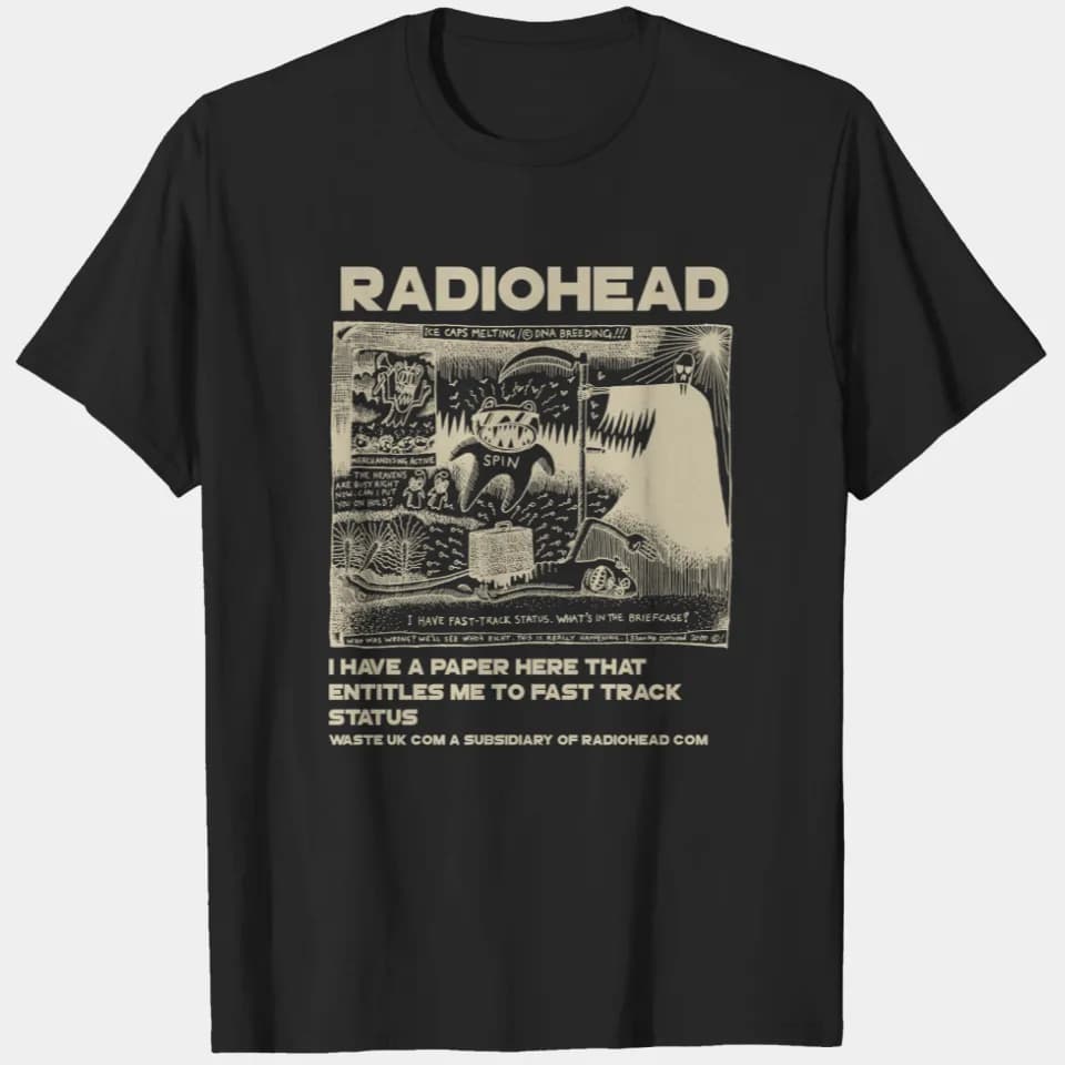 تیشرت طرح Radiohead کد 202