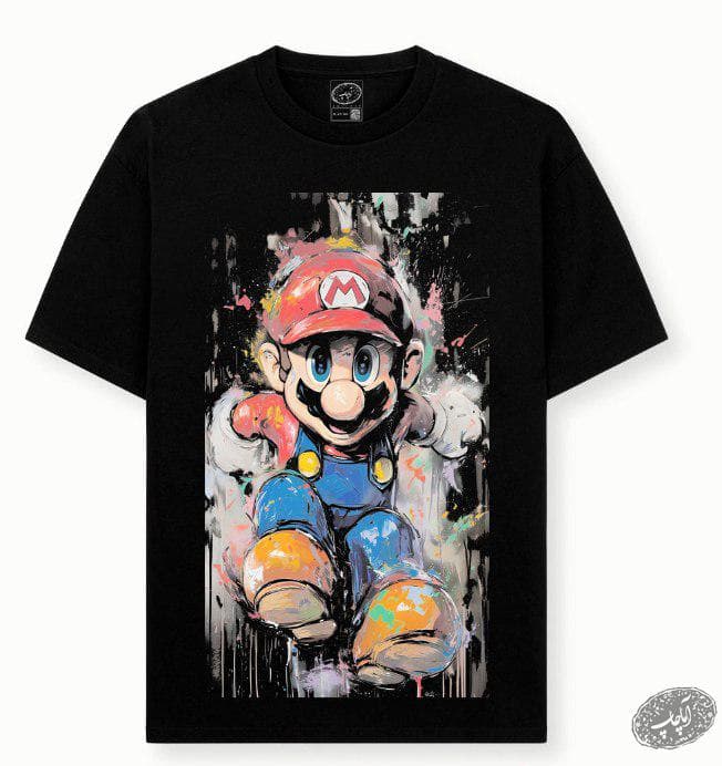 تیشرت سوپر ماریو طرح SUPER MARIO1983