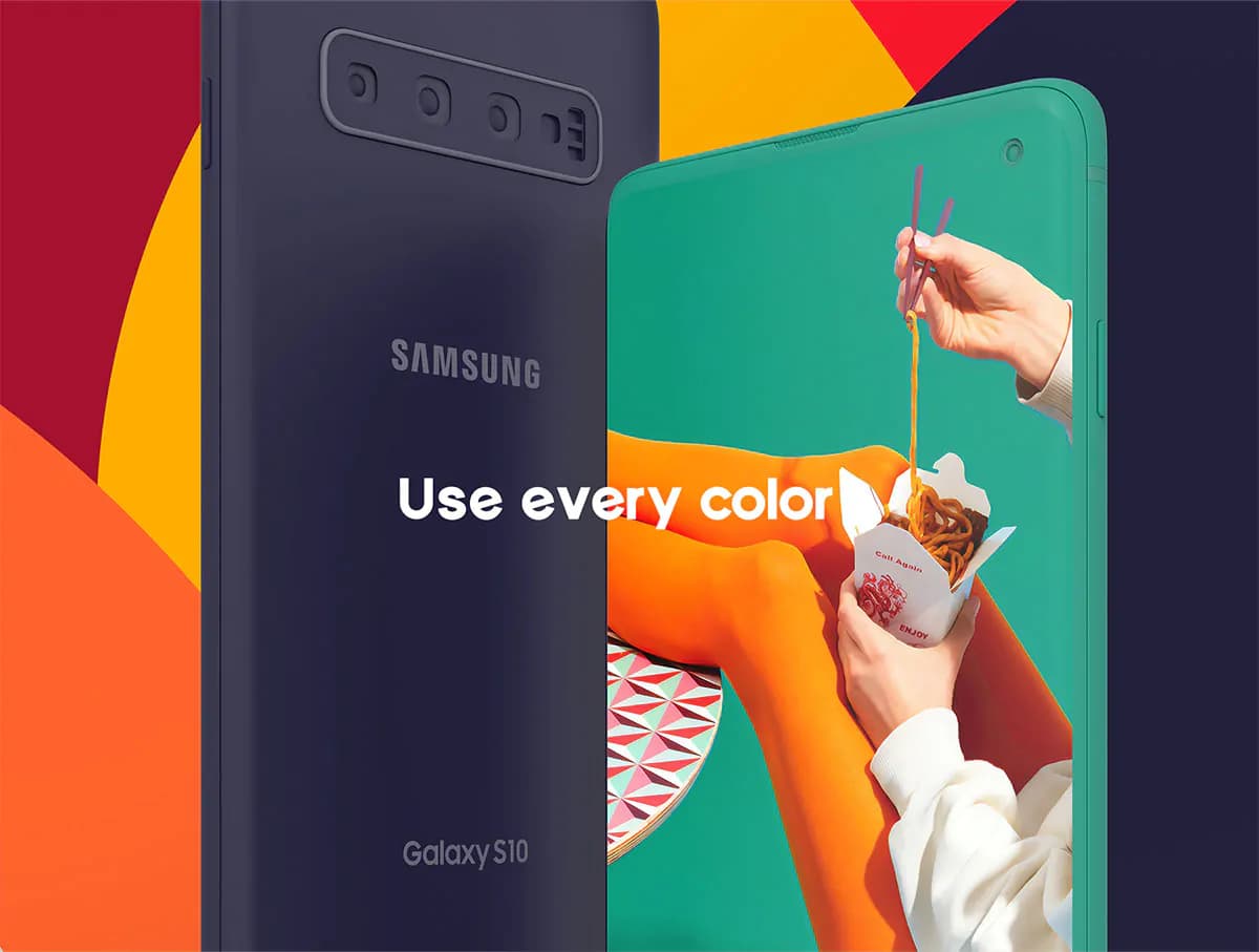 30 موکاپ موبایل گلکسی S10 — تصویر ۳