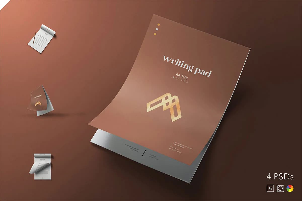 موکاپ سربرگ A4