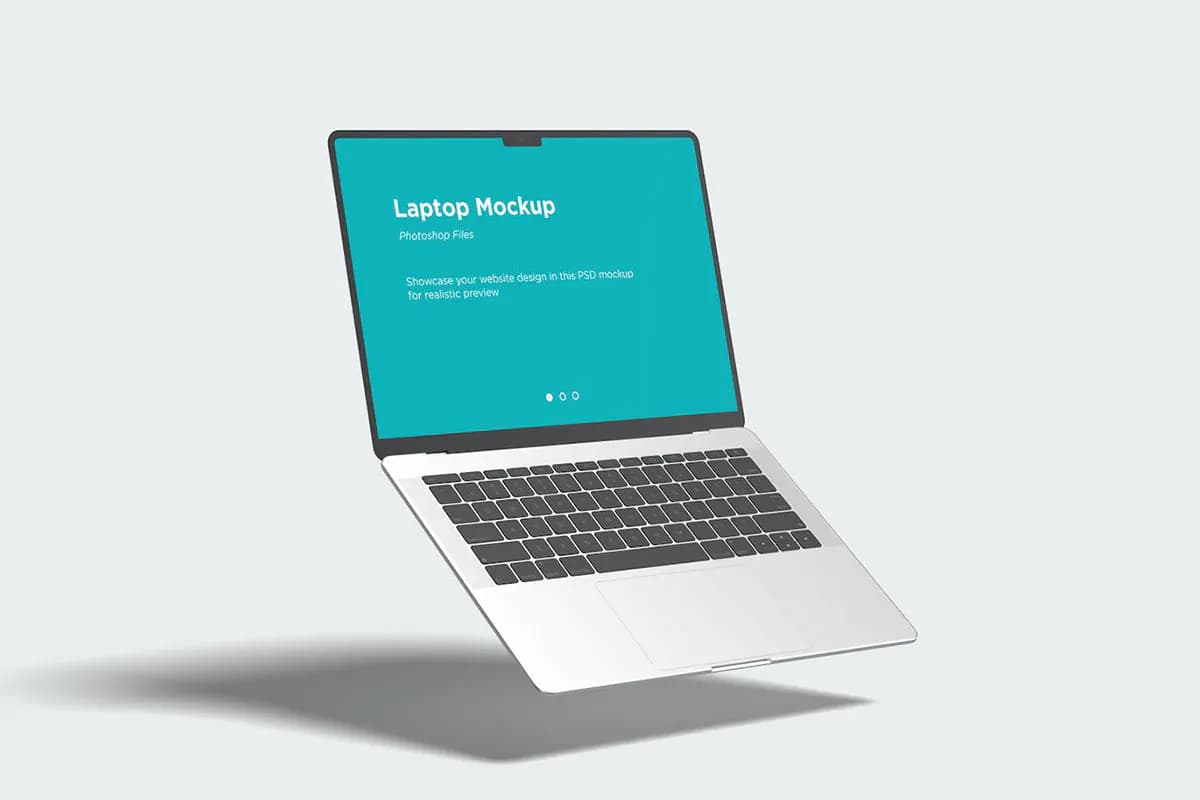 10 موکاپ لپ تاپ مک بوک — تصویر ۳