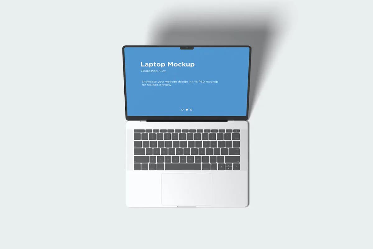 10 موکاپ لپ تاپ مک بوک — تصویر ۲