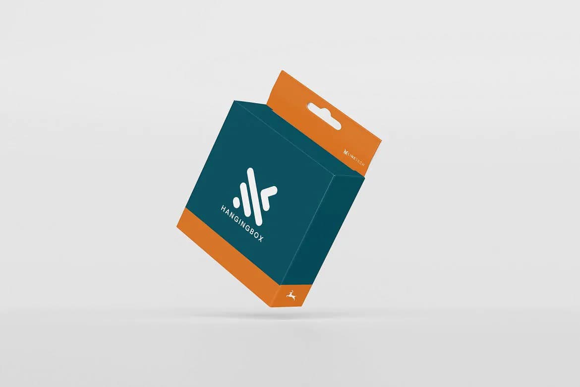 موکاپ جعبه محصول آویز دار – 4 فایل — تصویر ۵