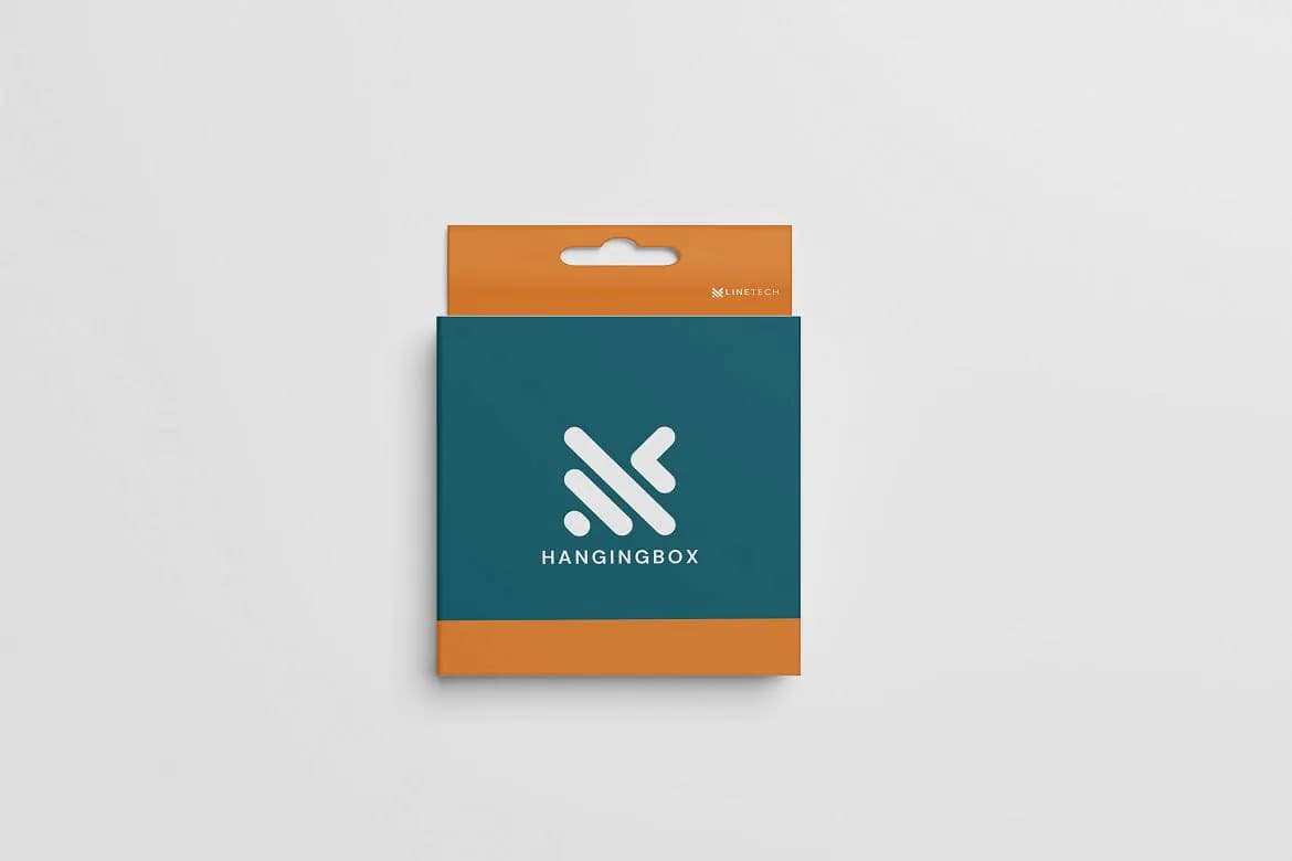 موکاپ جعبه محصول آویز دار – 4 فایل — تصویر ۴