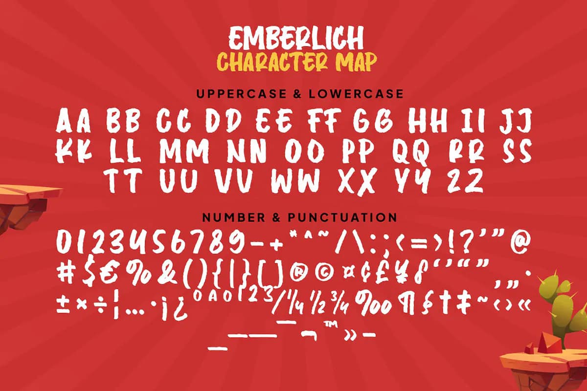 فونت گیم پلی Emberlich — تصویر ۲