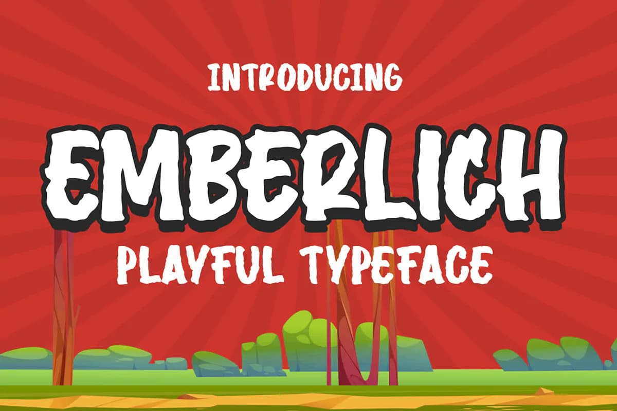 فونت گیم پلی Emberlich