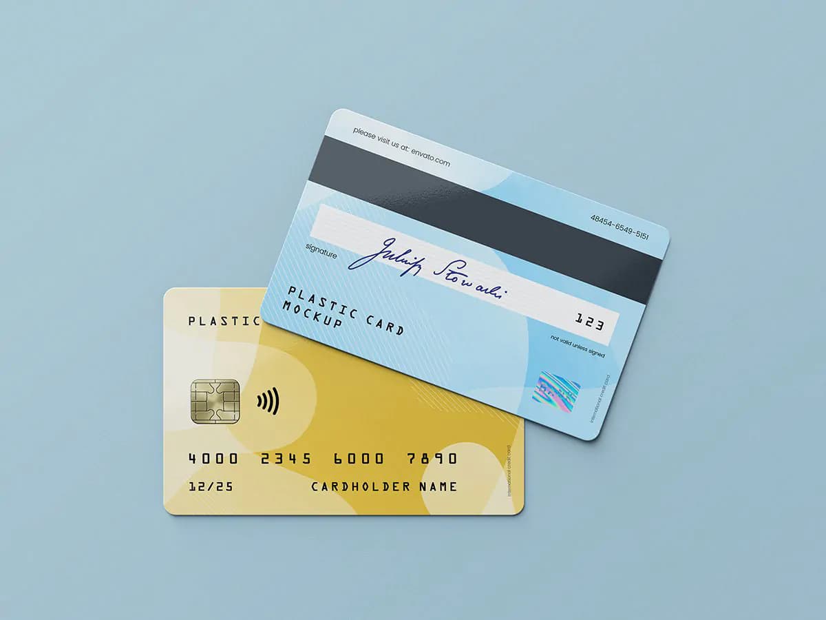 15 موکاپ کارت بانکی و اعتباری — تصویر ۷