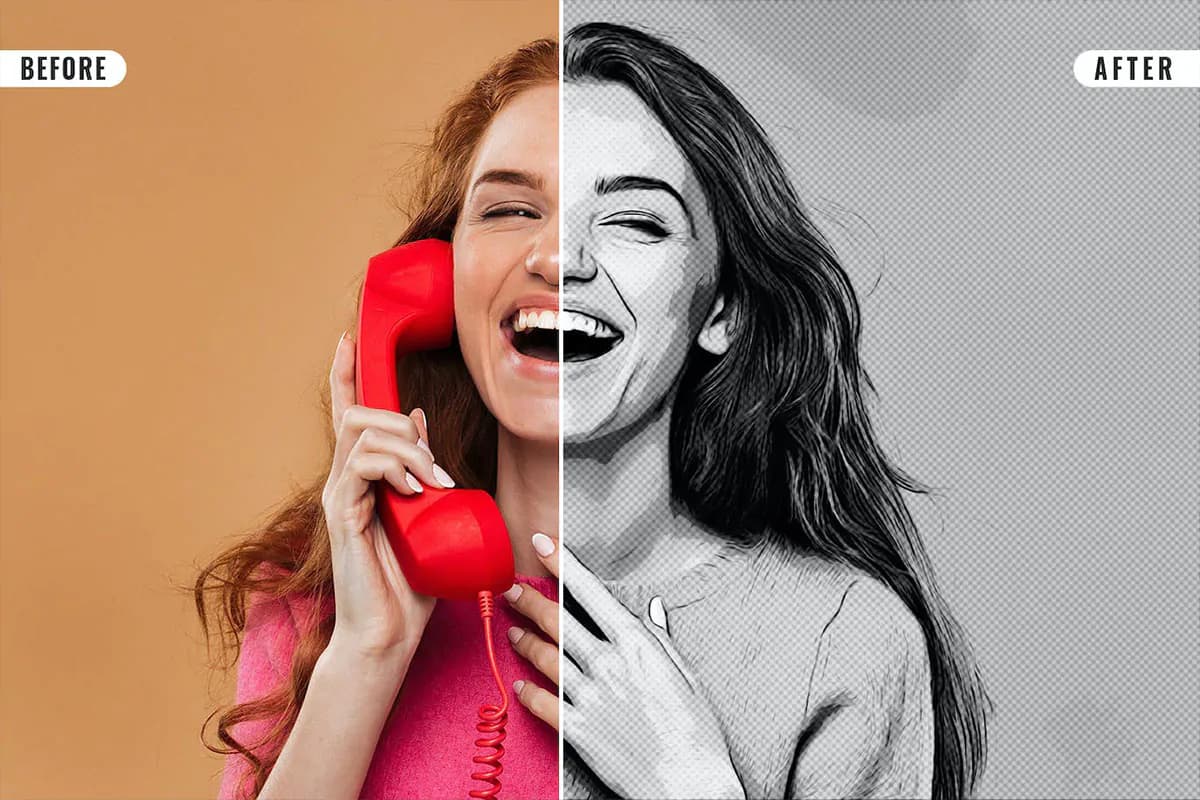 افکت عکس کمیک فتوشاپ — تصویر ۲