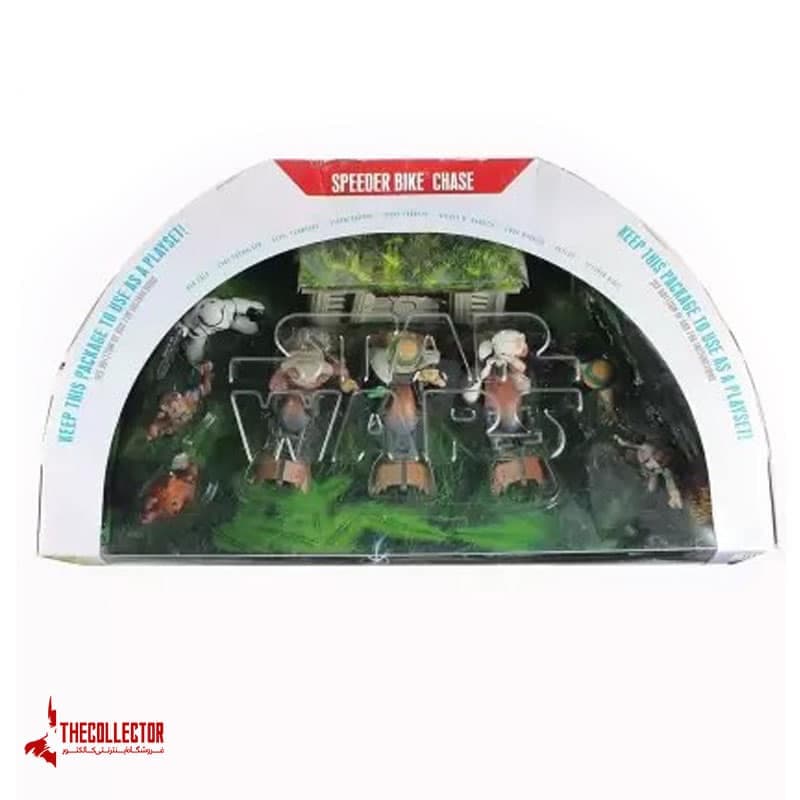 مجموعه مینی فیگور جنگ ستارگان سری speeder bike chase برند Hasbro — تصویر ۲