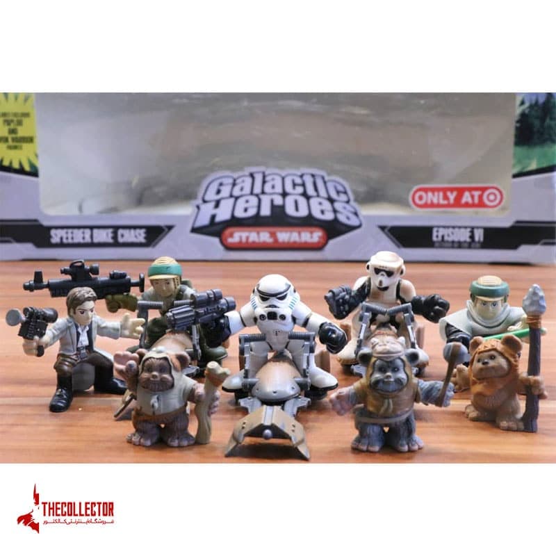 مجموعه مینی فیگور جنگ ستارگان سری speeder bike chase برند Hasbro — تصویر ۵