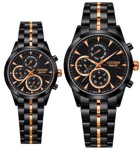 ساعت ست زنانه و مردانه سیتیزن اسپرت کوارتز بند فلزی | Women’s & Men’s Citizen Style Quartz Stainless Steel Watch Set