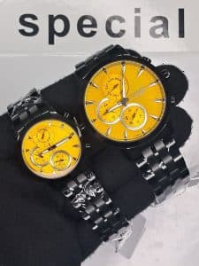 ساعت ست زنانه و مردانه سیتیزن اسپرت کوارتز بند فلزی | Women’s & Men’s Citizen Style Quartz Stainless Steel Watch Set — تصویر ۲