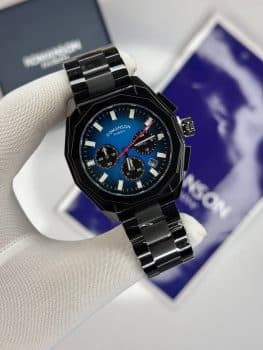 ساعت مچی مردانه رومانسون کوارتز کرنوگراف هشتضلعی استیل | Romanson Men’s Octagon Chronograph Quartz Stainless Steel Watch — تصویر ۳