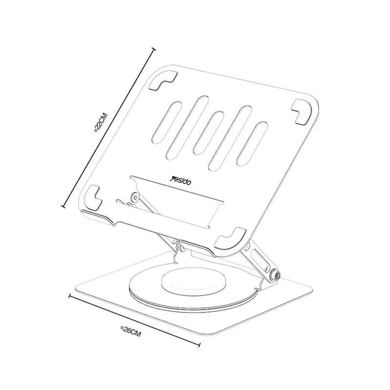 استند لپ تاپ 360 درجه یسیدو Yesido LP08 — تصویر ۴