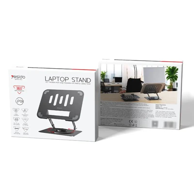 استند لپ تاپ 360 درجه یسیدو Yesido LP08 — تصویر ۳