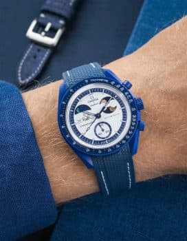 ساعت امگا × سواچ مونسواچ میشن تو ارثفیز مونشاین گلد| Omega × Swatch MoonSwatch Mission to Earthphase Moonshine Gold — تصویر ۷