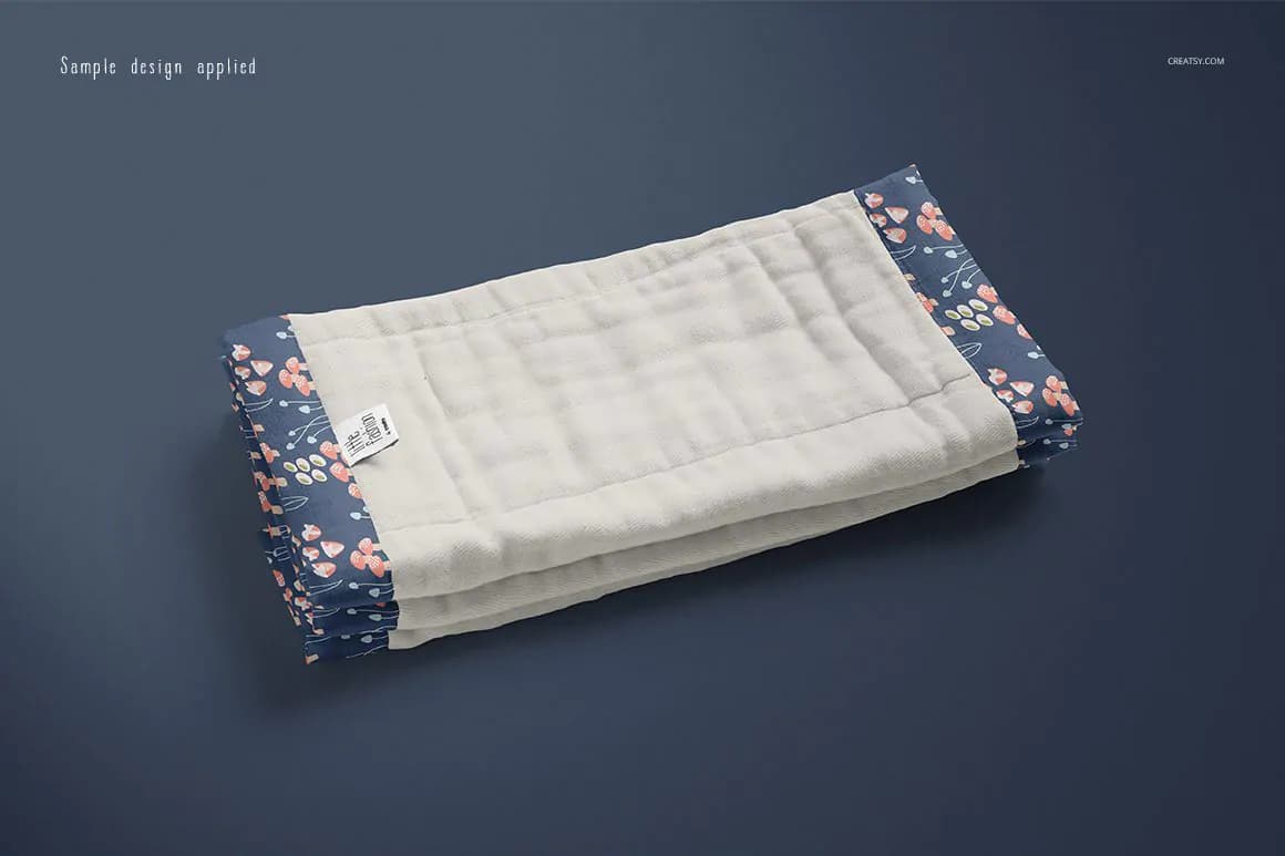 موکاپ پیشبند آروغ گیر نوزاد — تصویر ۵