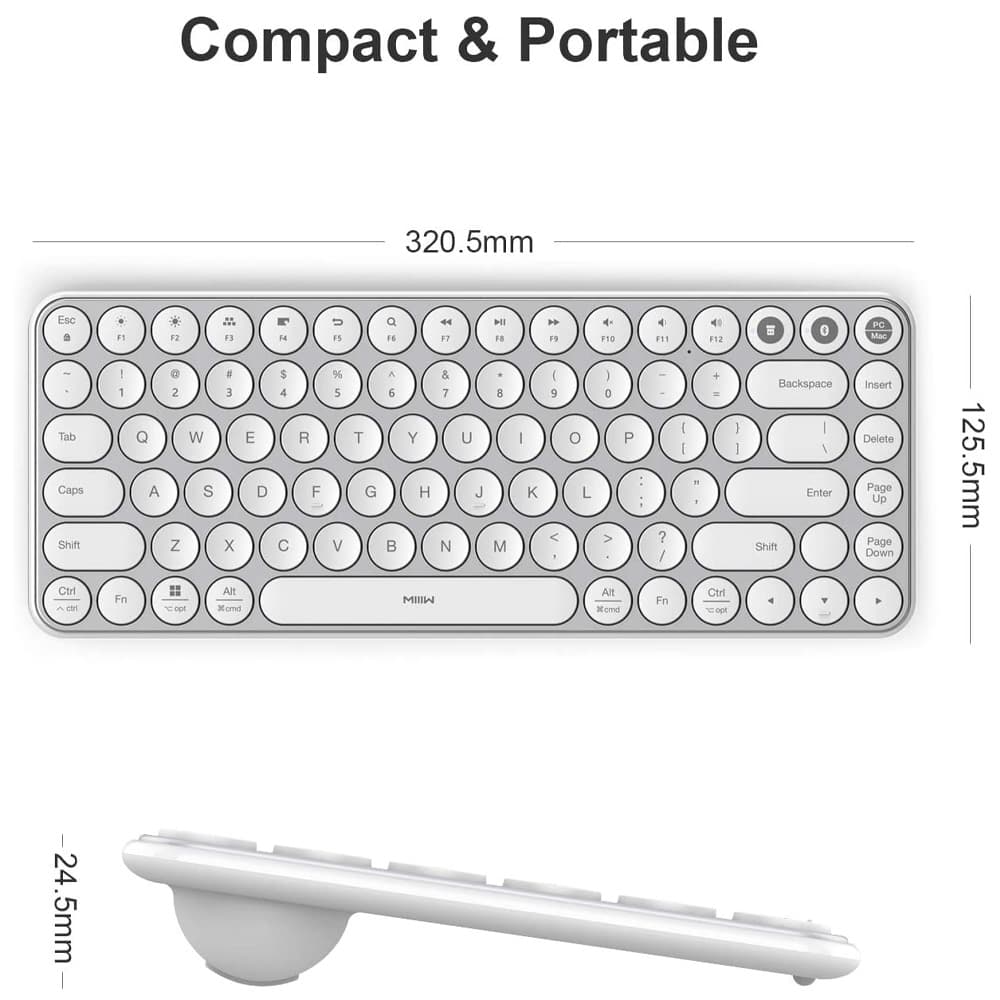 کیبورد بی سیم شیائومی MIIIW Keyboard Air 85 — تصویر ۶