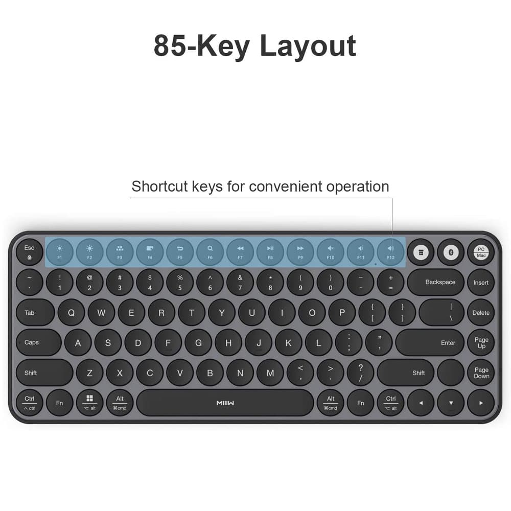 کیبورد بی سیم شیائومی MIIIW Keyboard Air 85 — تصویر ۳