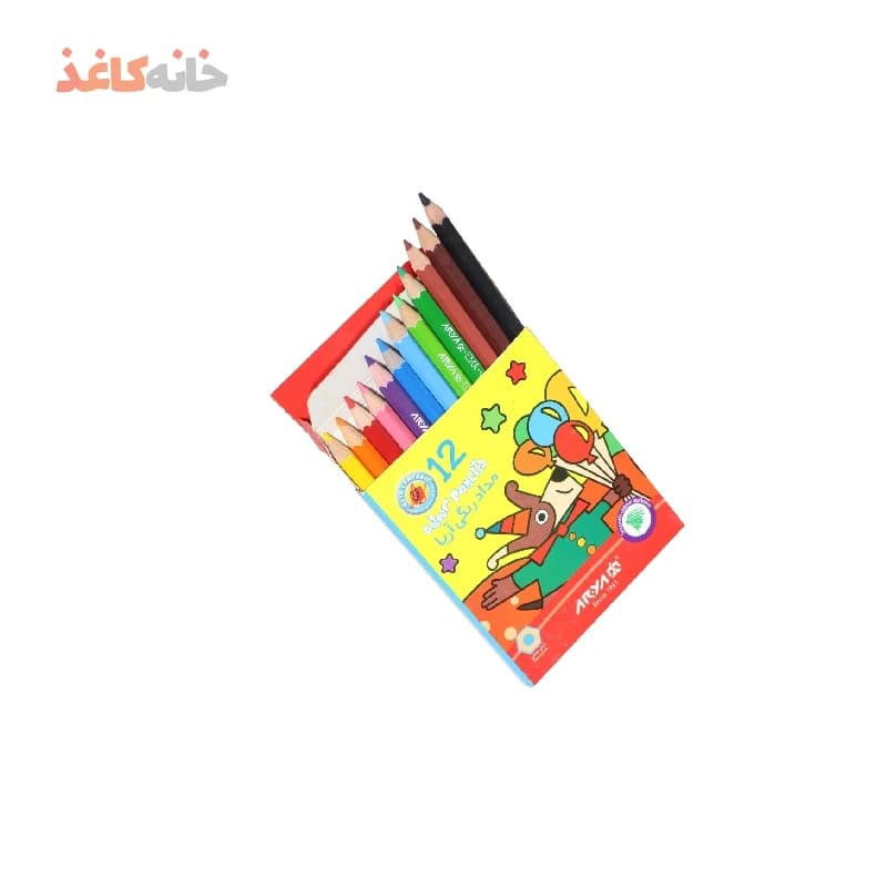 مدادرنگی 12رنگ کوتاه اریا طرح بادکنک — تصویر ۲