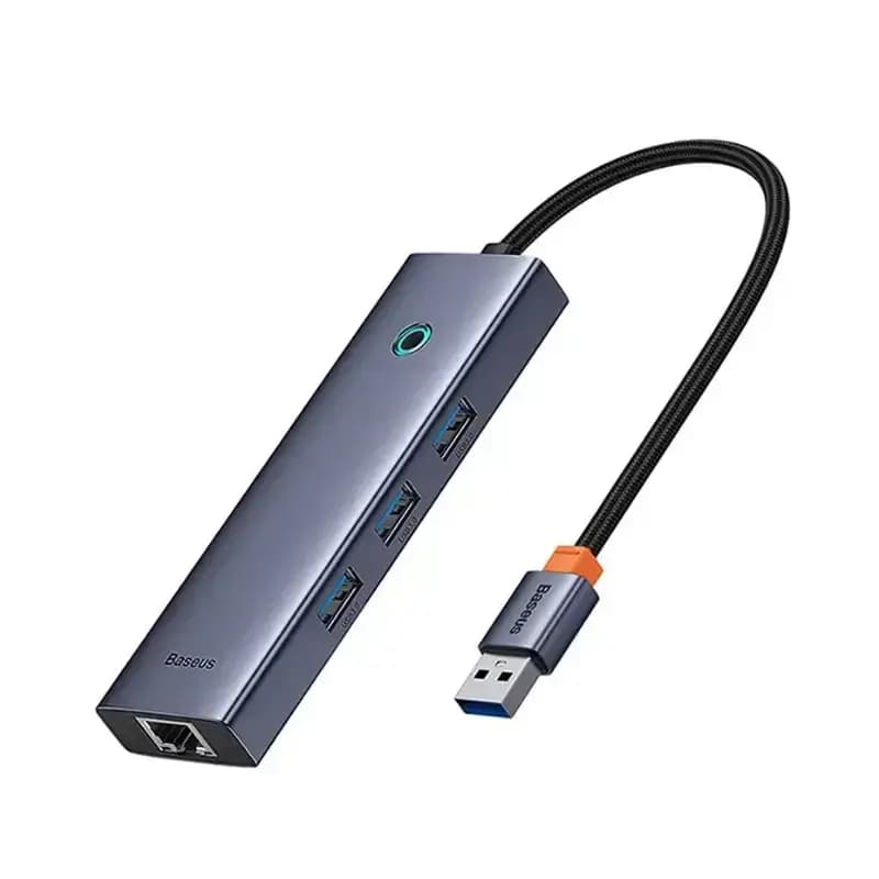 هاب 4 پورت باسئوس مدل Baseus UltraJoy Type-A to USB3.0+RJ45 BS-OH109 — تصویر ۳