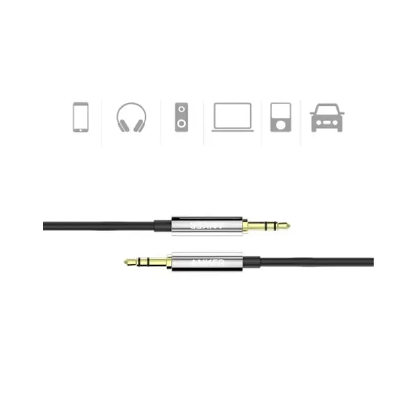 کابل انتقال صدا انکر مدل Anker 3.5mm Male to Male A7123 با طول 120 سانتیمتر — تصویر ۳