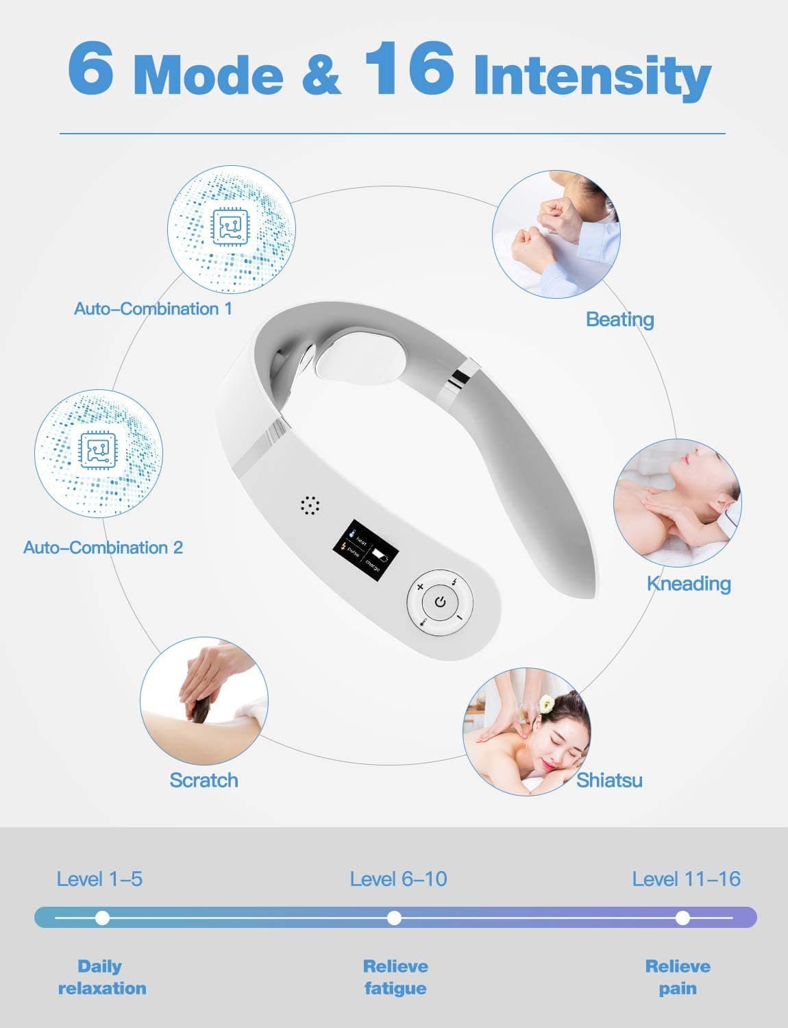 ماساژور گردن برند Tech Love مدل PG-2601B19 — تصویر ۶