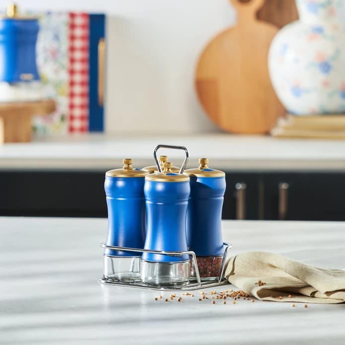 جا ادویه ای استندی 4 عددی کاراجا مدل blue Berry — تصویر ۳