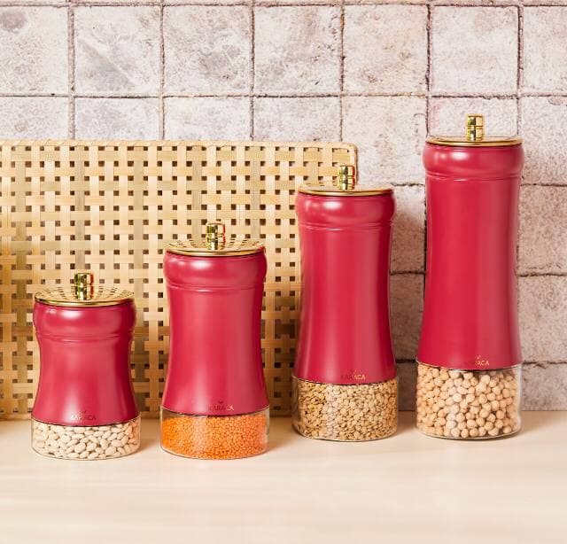 بانکه و جا حبوباتی کاراجا مدل gold berry سایز L — تصویر ۲