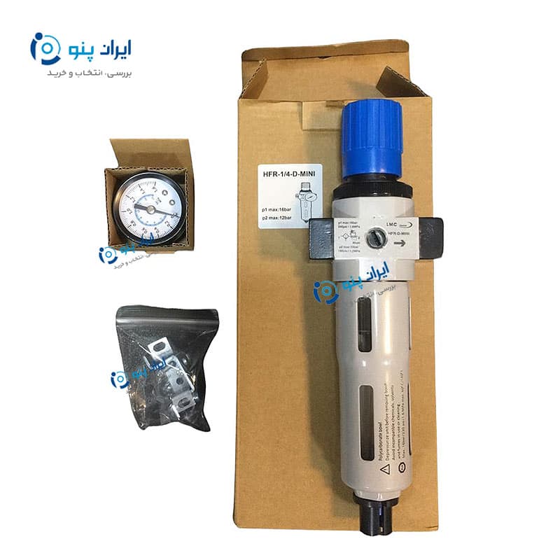 فیلتر رگلاتور پنوماتیک طرح فستو سایز ۱/۴ اینچ ال ام سی LMC