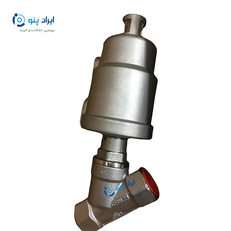 انگل ولو پنوماتیک بدنه استیل ۲ اینچ DN50 ایرکنترل Aircontrol — تصویر ۲