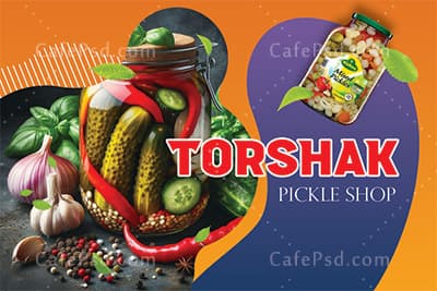 کارت ویزیت ترشیجات خانگی — تصویر ۲