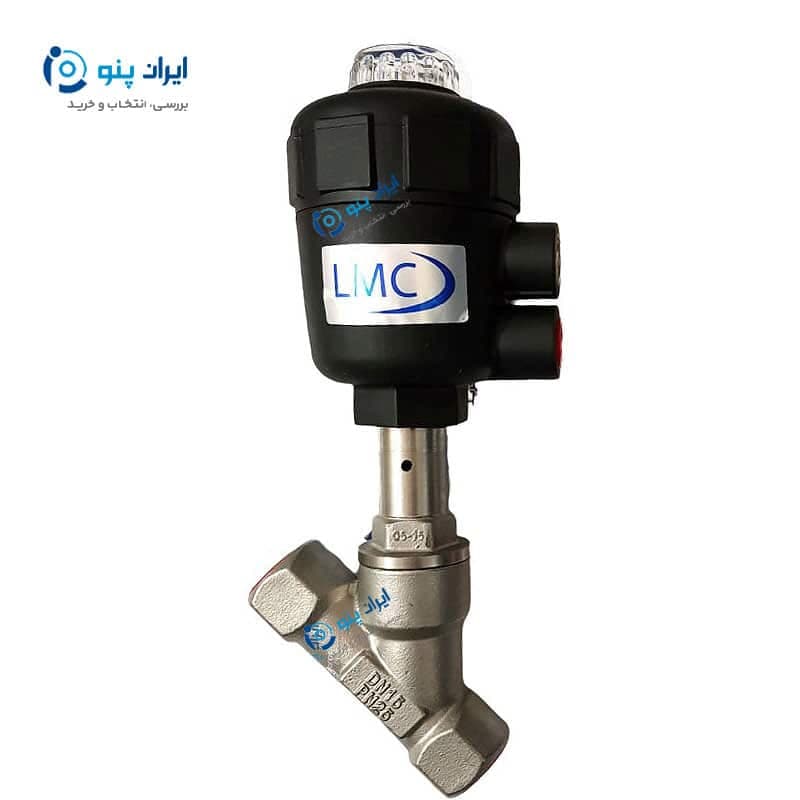 انگل ولو پنوماتیک کله پلاستیکی ۲ اینچ DN50 ال ام سی LMC