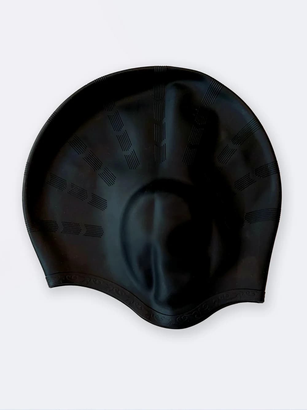 کلاه شنا اسپیدو ( Speedo ) سیلیکونی گوشی دار برای مو های بلند مشکی رنگ — تصویر ۲
