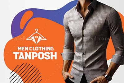 دانلود کارت ویزیت لباس فروشی مردانه — تصویر ۲