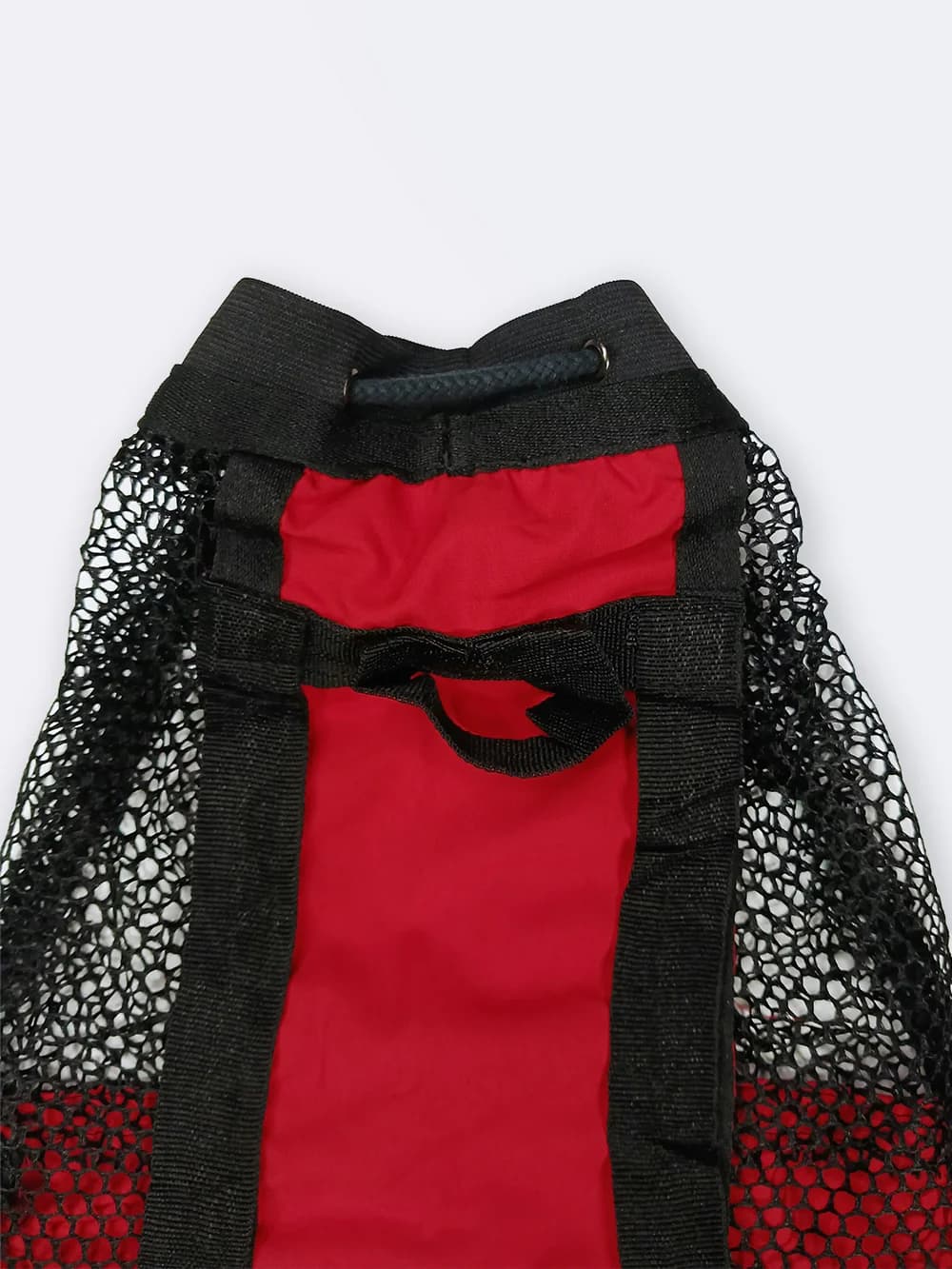 مش بگ ( mesh bag ) قرمز رنگ مناسب برای وسایل استخر ، ساحل و دریا برای خشک شدن سریع لوازم شنا نابایجی ( Nabaiji ) — تصویر ۵