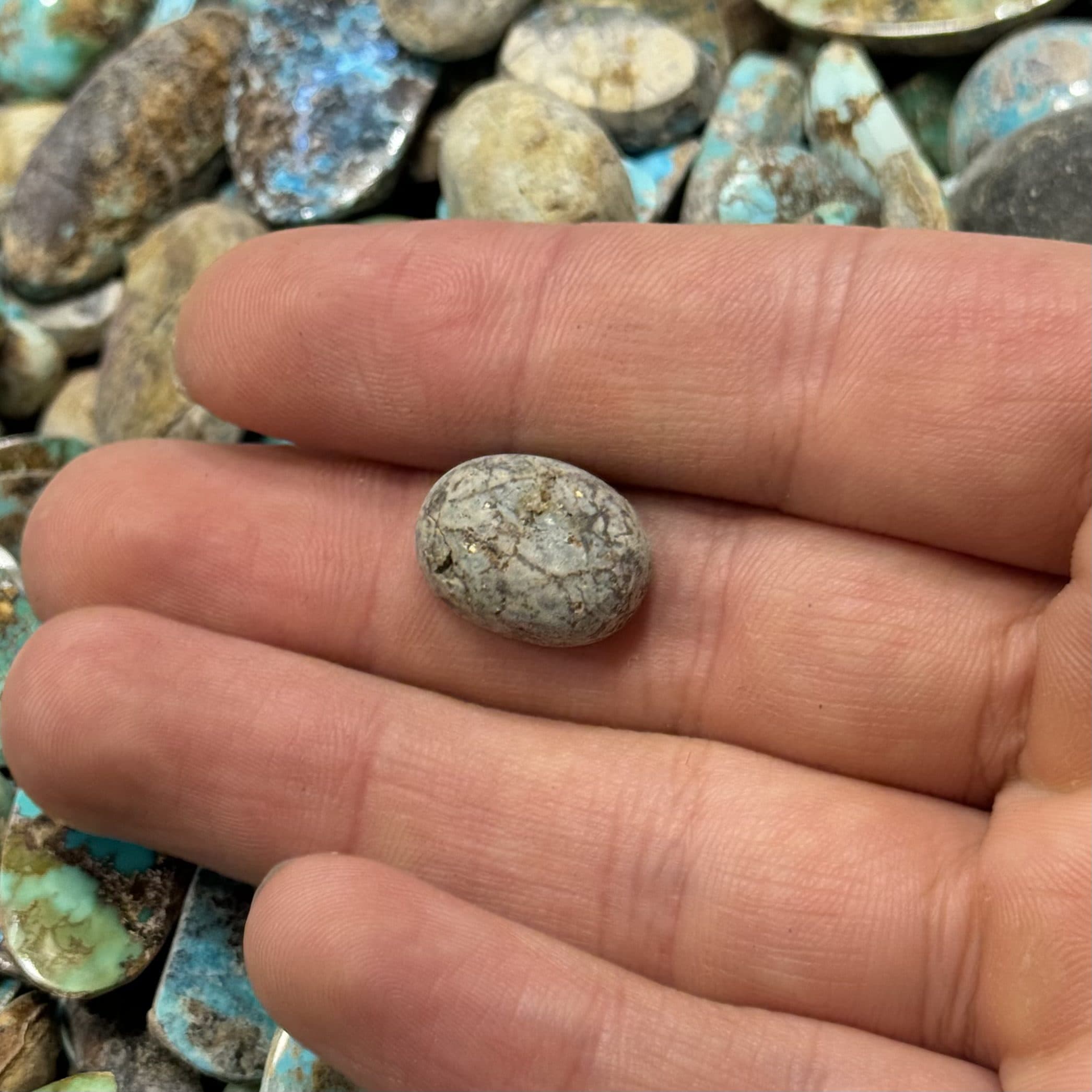 سنگ فیروزه مناسب گردنبند کد37 — تصویر ۲