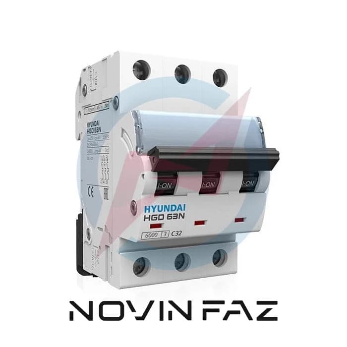 مینیاتوری سه پل B-40A-6kA HYUNDAI