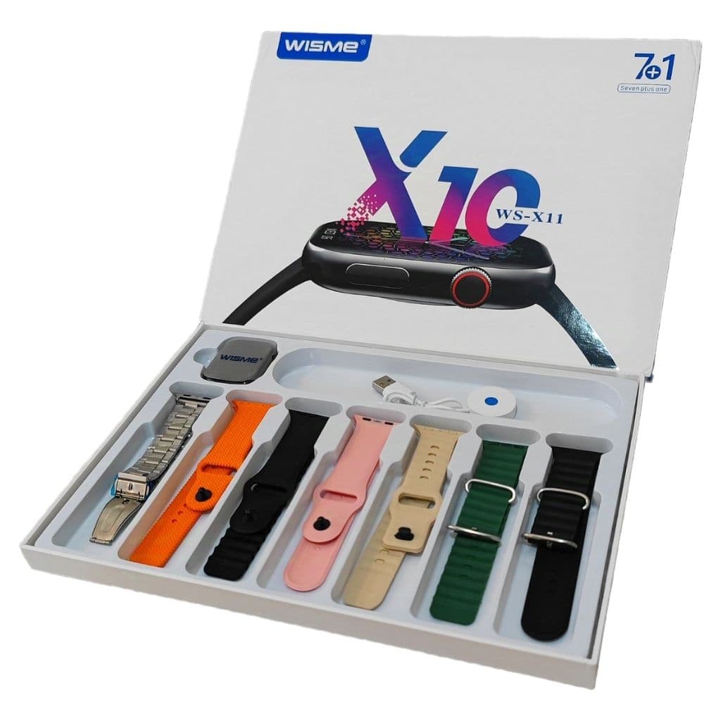 ساعت مچی هوشمند WS-X11 سری 10 به همراه 7 بند کد 1110